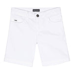 Emporio Armani Bermuda Tinta Unita con 5 Tasche per Bambino 8N4S01X BIANCO EMPORIO ARMANI 