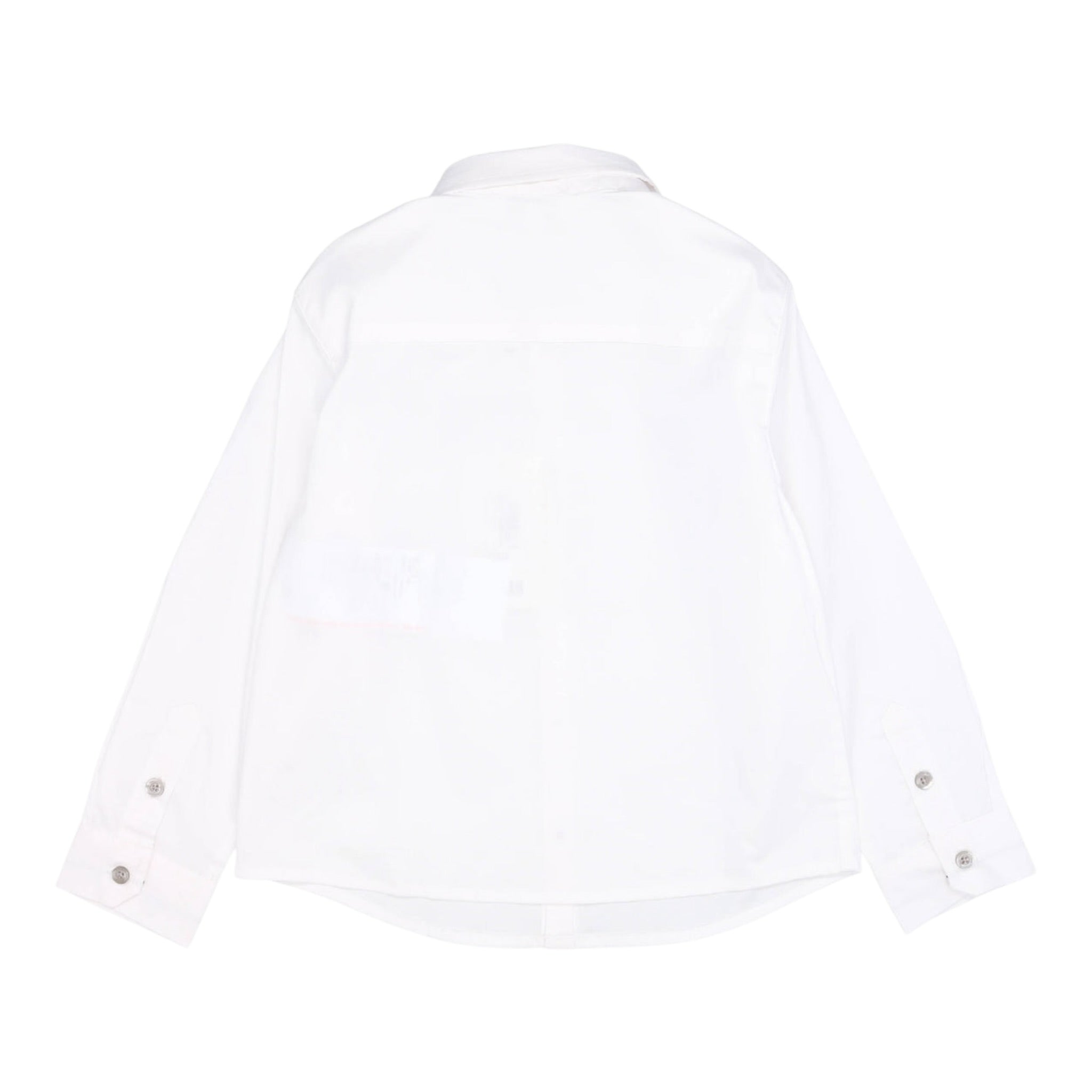 Emporio Armani Camicia Manica Lunga Tinta Unita per Neonato 8NHC01 BIANCO EMPORIO ARMANI 