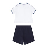 Emporio Armani Completo 2 Pezzi Polo-Bemuda per Neonato EB000389 BIANCO/BLU EMPORIO ARMANI 