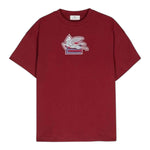 Etro T-Shirt Girocollo Tinta Unita con Stampa per Bambino GV8P51 ROSSO ETRO 