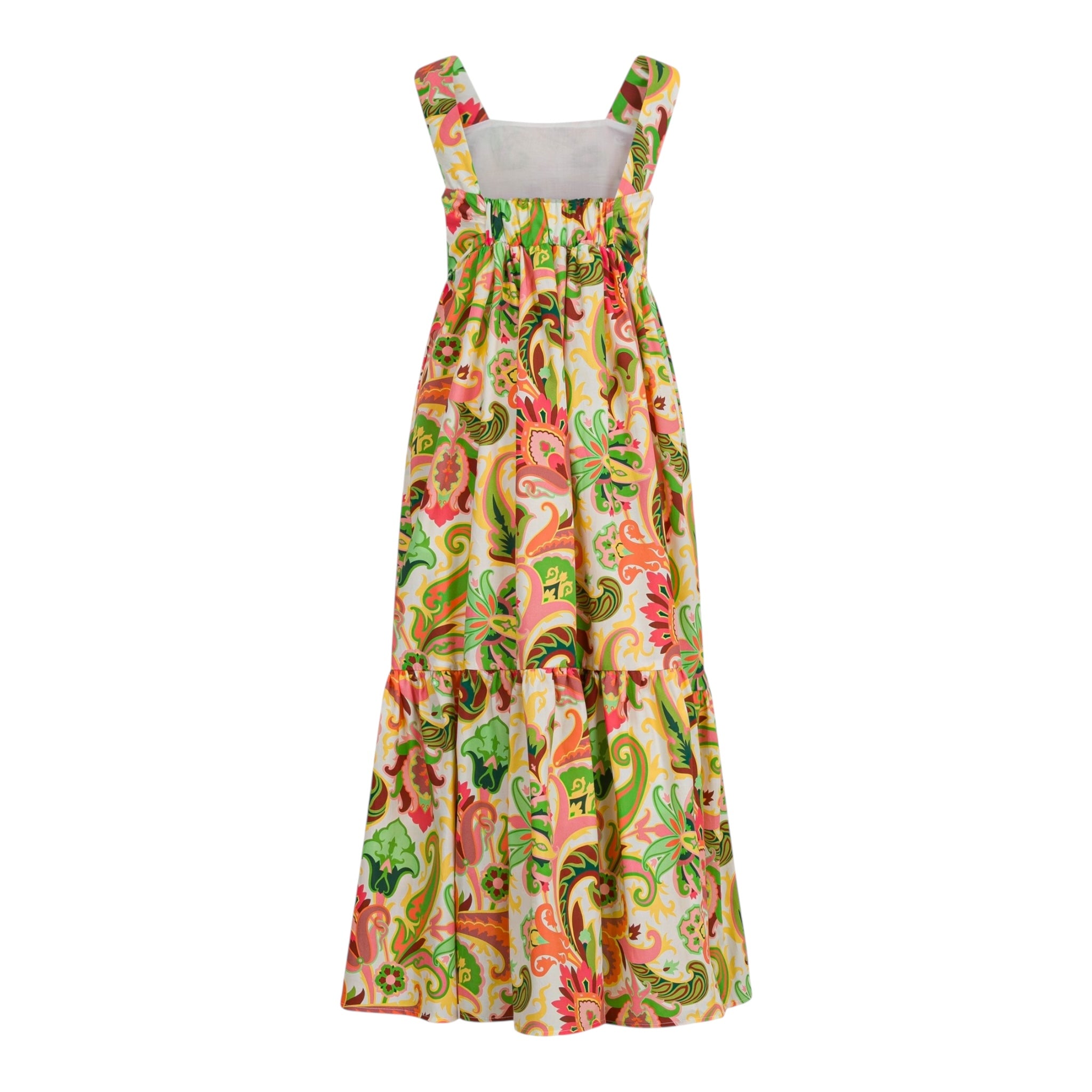 Etro Abito Tinta Unita con Fantasia per Bambina GW1B12P BIANCO ETRO 