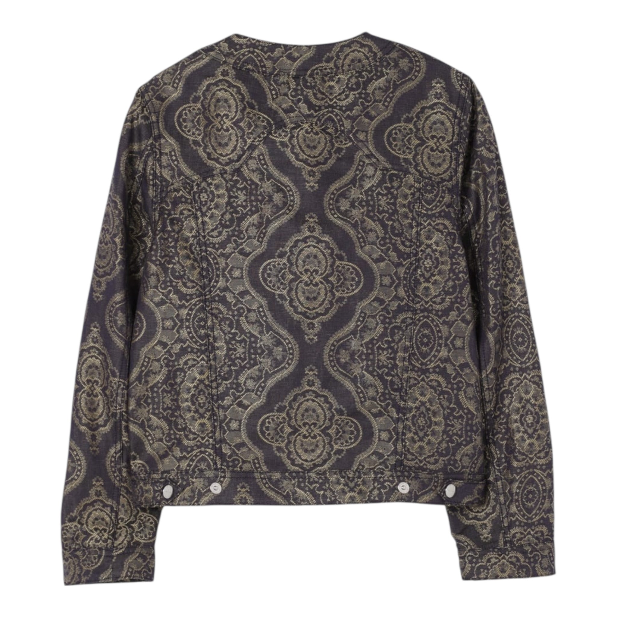 Etro Giubbino In Denim Tinta Unita Stampa Fantasia per Bambina GW2A07 BLU ETRO 