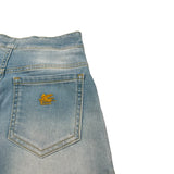 Etro Short Tinta Unita In Denim per Bambina GW6A49X AZZURRO ETRO 