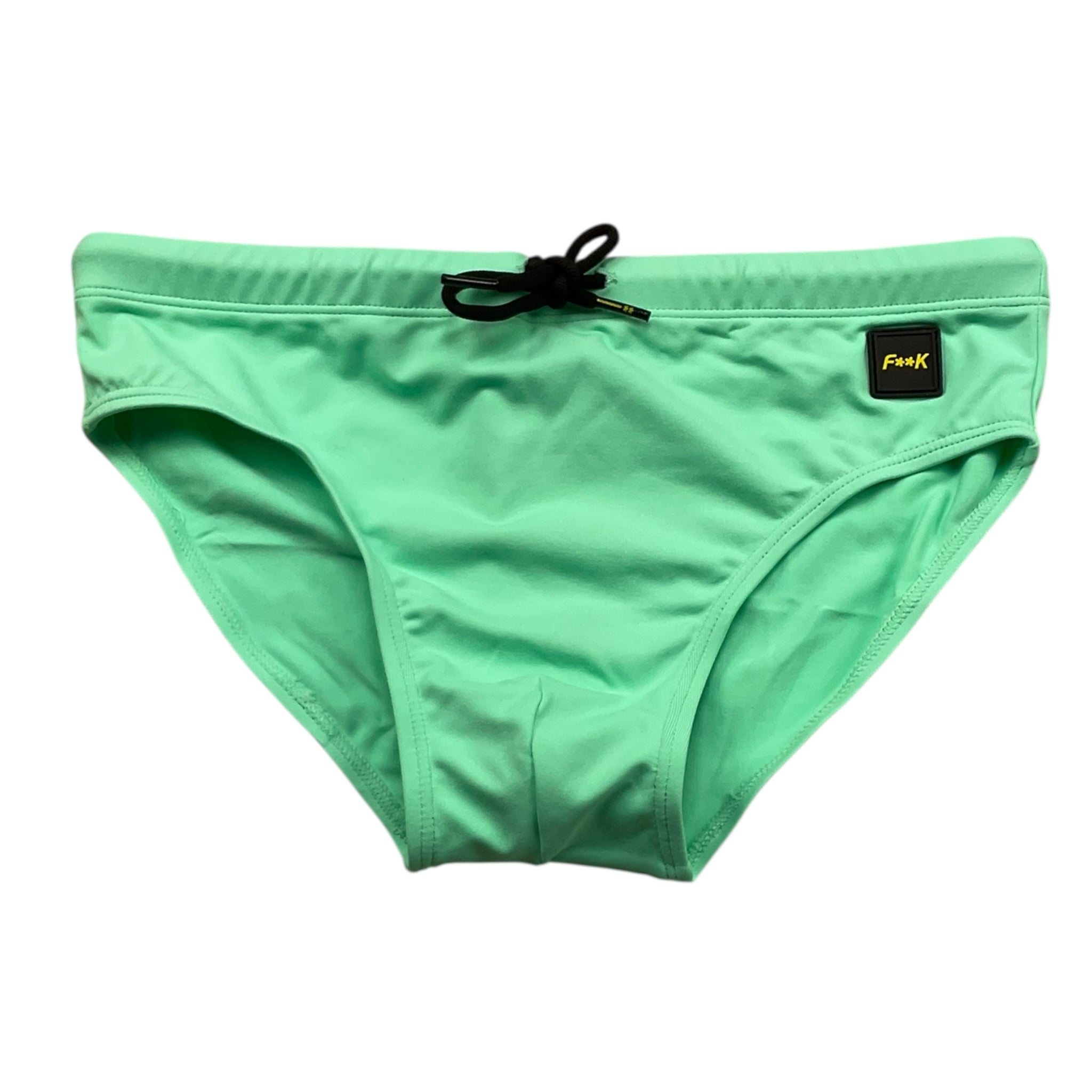 F**K Costume Mdello Slip Tinta Unita per Bambino FJ234004CL VERDE ACQUA F**K 