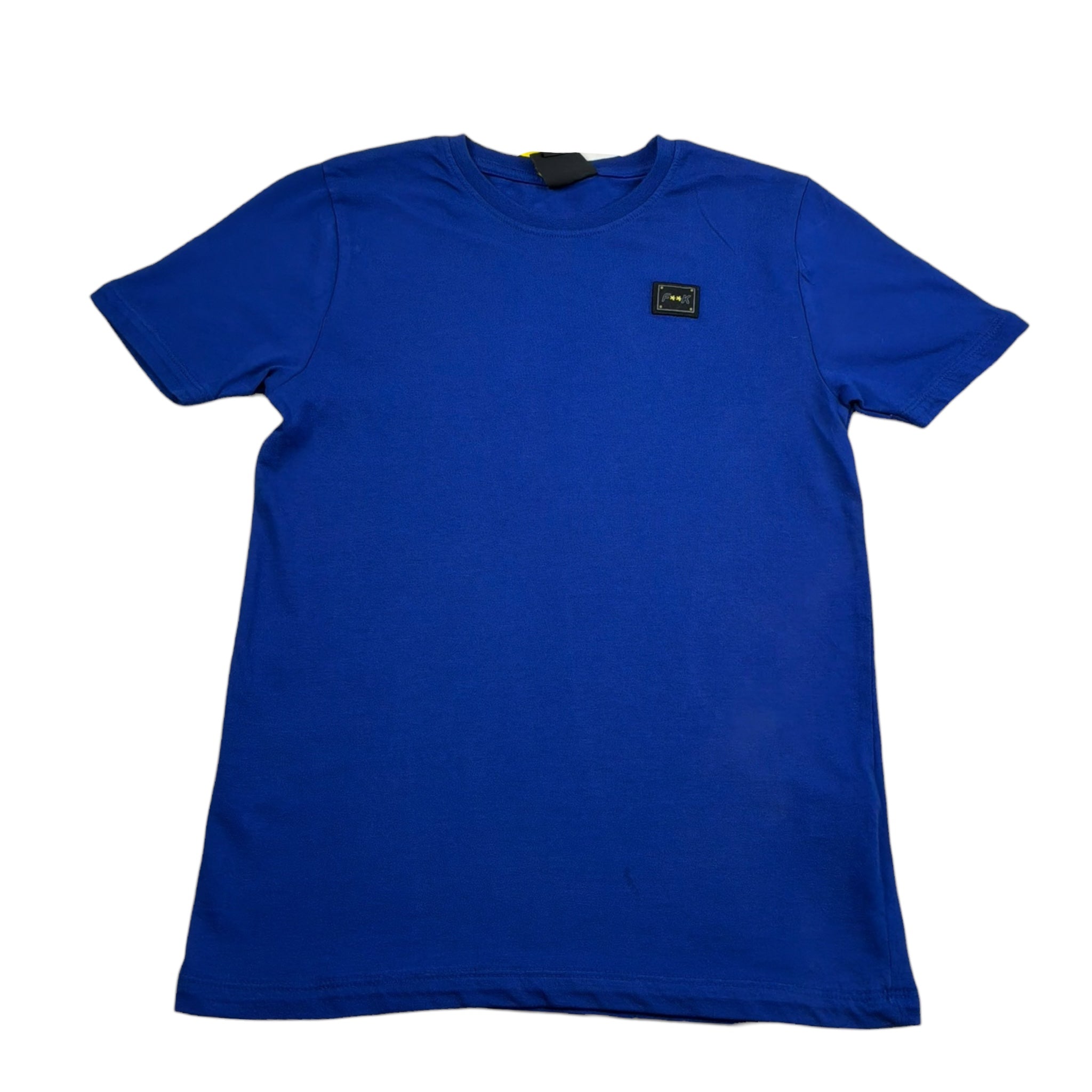 F**K T-Shirt Girocollo Tinta Unita con Stampa per Bambino FJ2450038RY BLU F**K 