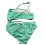 F**K Costume Intero Tinta Unita per Bambina FJ25G3L07 VERDE ACQUA F**K 