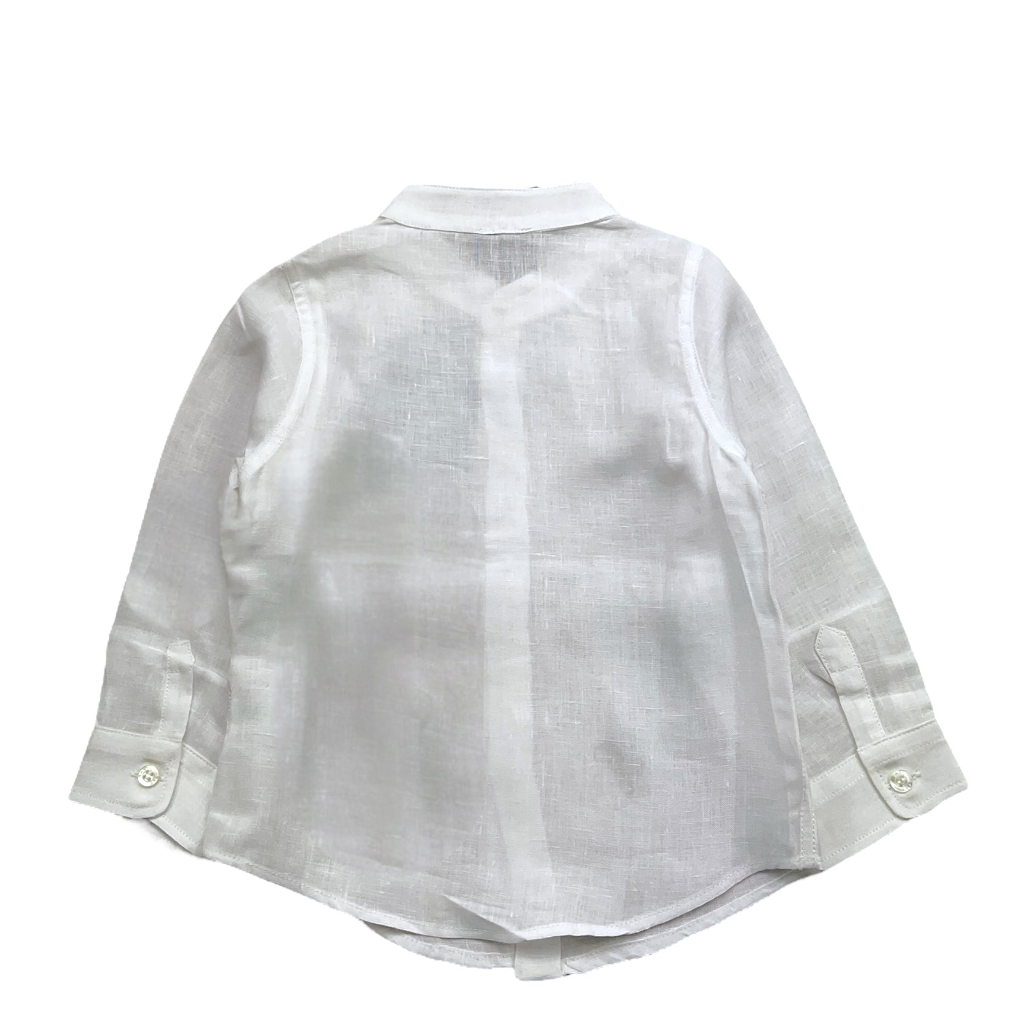 Fay Camicia Tinta Unita con Colletto Coreano per Neonato FS5520 BIANCO FAY 