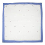 Fay Coperta Bicolore con Stampa per Neonato FV0510 BIANCO/AZZURRO FAY 