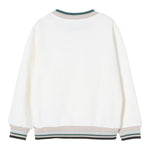 Fay Felpa Tinta Unita con Profili In Contrasto per Bambino FW4P30 BIANCO FAY 