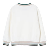 Fay Felpa Tinta Unita con Profili In Contrasto per Bambino FW4P30 BIANCO FAY 
