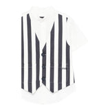 Fay Camicia Tinta Unita con Panciotto Incorporato Fantasia A Righe per Neonato FW5P41 BIANCO FAY 