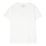 Fendi T-Shirt Girocollo Tinta Unita con Stampa per Bambino JUI157 BIANCO FENDI 