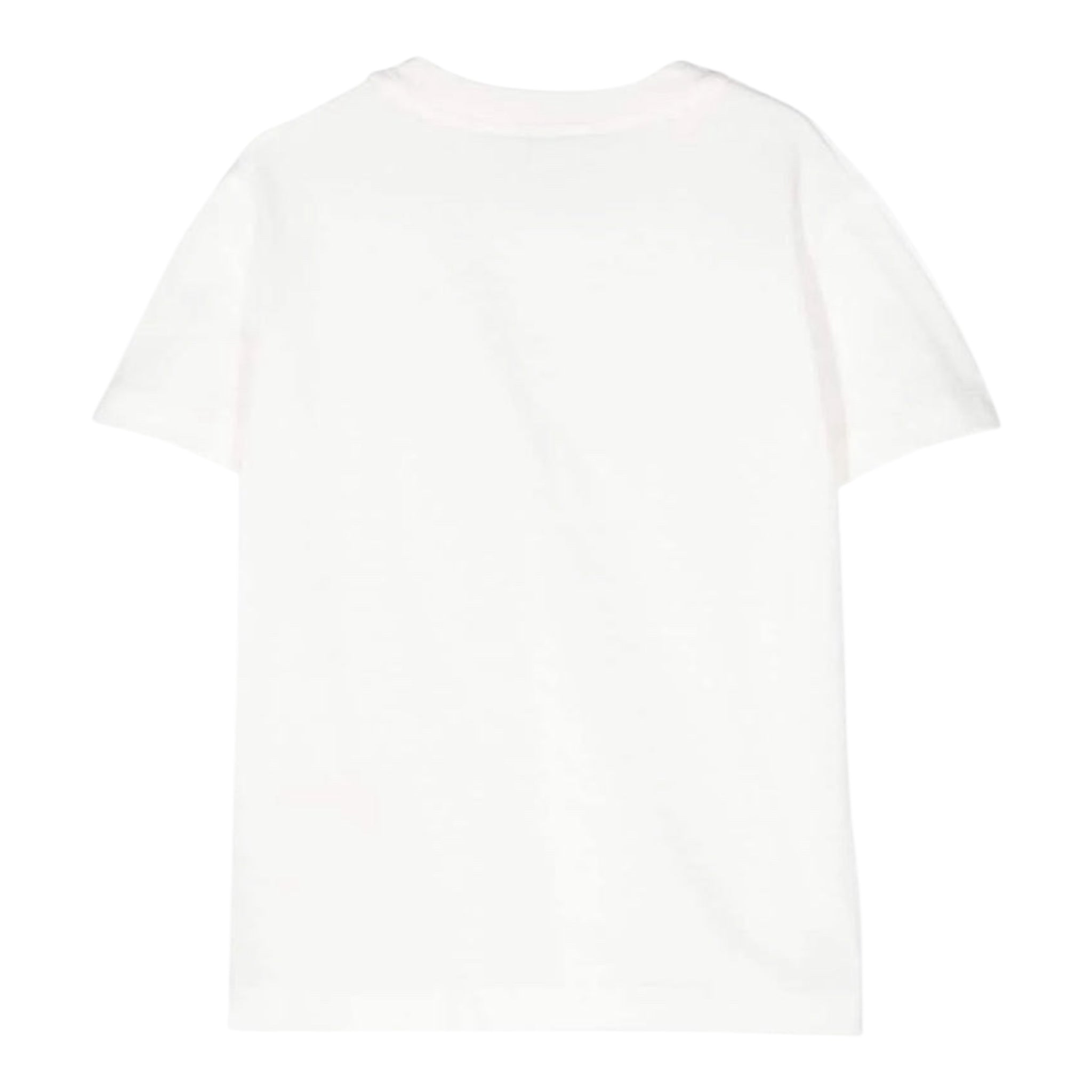 Fendi T-Shirt Girocollo Tinta Unita con Stampa per Bambino JUI157 BIANCO FENDI 