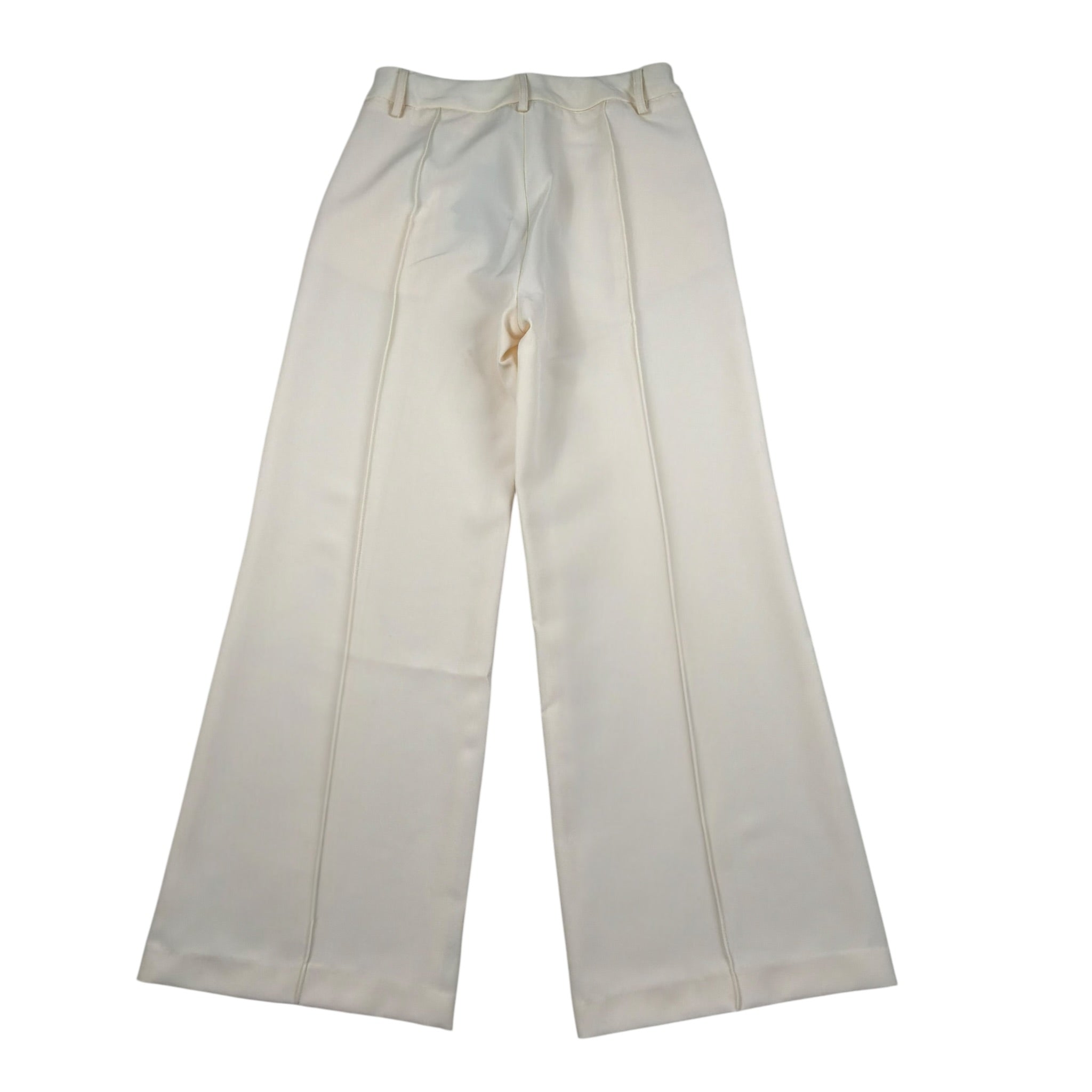 Fun & Fun Pantalone Tinta Unita Mdello Palazzo per Bambina FCJPT01128 PANNA FUN & FUN 