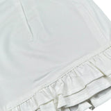 Fun & Fun Short Tinta Unita con Balze per Bambina FCJSO16587 BIANCO FUN & FUN 