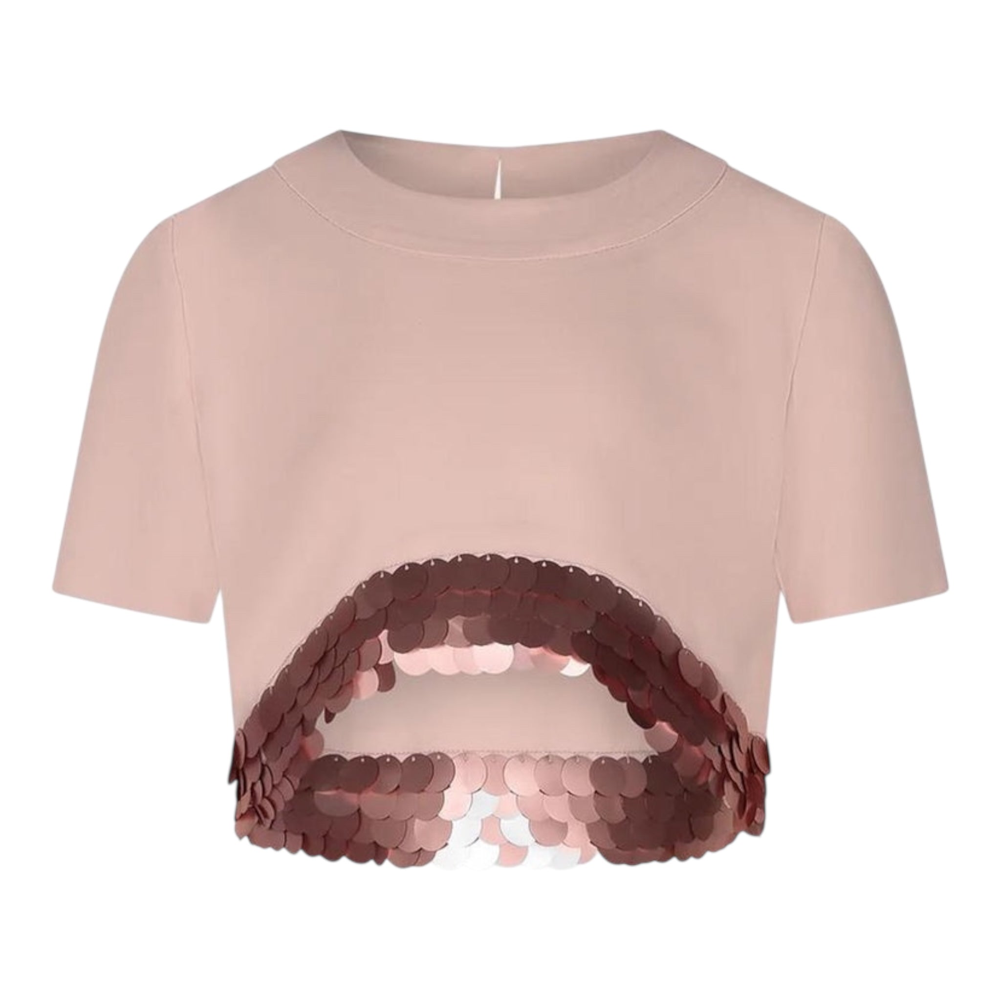 Fun & Fun Camicia Mezza Manica Tinta Unita Paillettes per Bambina FCJTRP01065 ROSA FUN & FUN 