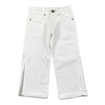 Fun & Fun Pantalone Tinta Unita con Girovita Regolabile per Bambina FNBPT14424 BIANCO FUN & FUN 