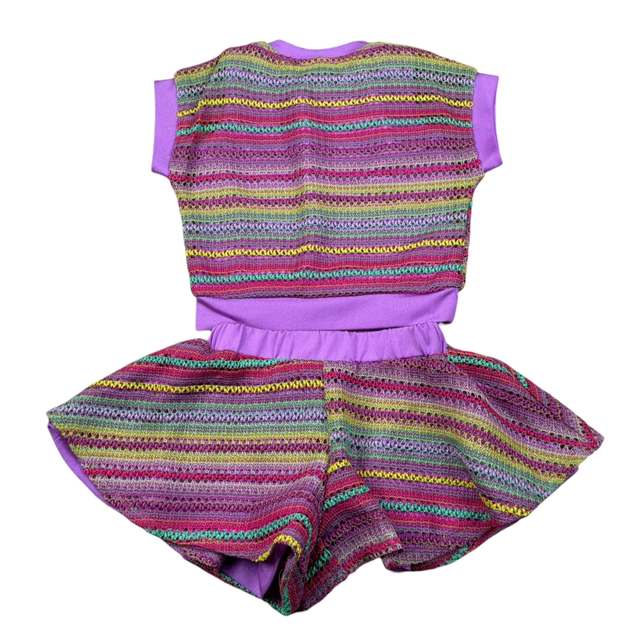 Fun & Fun Completo 2 Pezzi T-Shirt-Short Stampa Fantasia per Neonata FNBTS16722 MULTICOLOR FUN & FUN 