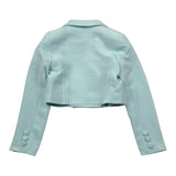 Fun & Fun Giacca Tinta Unita con Bottoni In Contrasto per Bambina FNCBJK01053 AZZURRO FUN & FUN 