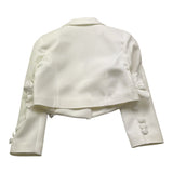 Fun & Fun Giacca Tinta Unita con Applicazioni per Bambina FNCBJS00989 BIANCO FUN & FUN 
