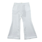 Fun & Fun Pantalone Tinta Unita Modello A Zampa per Bambina FNCBPT00990 BIANCO FUN & FUN 