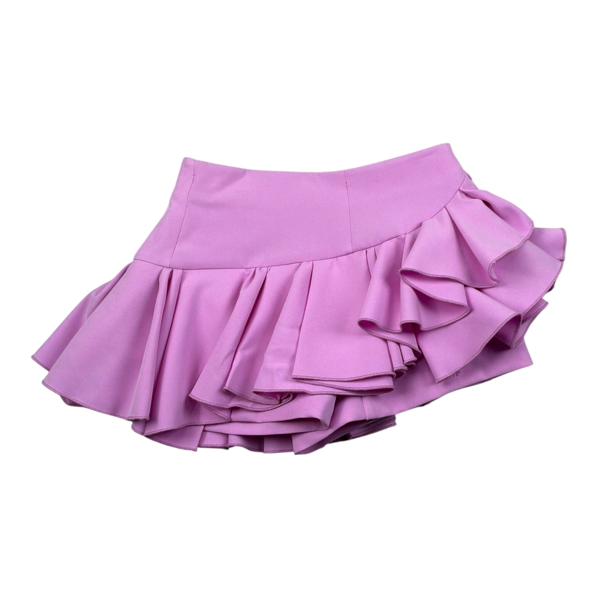 Fun & Fun Gonna Tinta Unita con Balze per Bambina FNCBSO00993 GLICINE FUN & FUN 