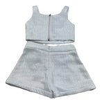 Fun & Fun Completo 2 Pezzi Top-Short per Bambina FNCBTP01031 GRIGIO FUN & FUN 