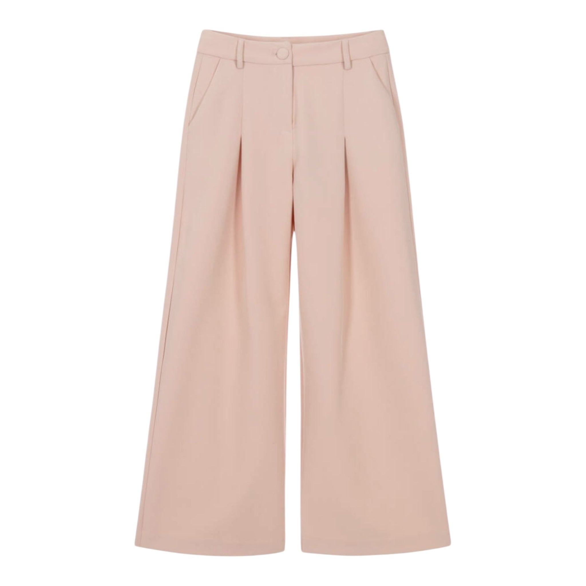 Fun & Fun Pantalone Modello A Palazzo Tinta Unita per Bambina FNCJPT00980 ROSA FUN & FUN 