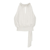 Fun & Fun Camicia Giromanica Tinta Unita per Bambina FNCJSH01080 BIANCO FUN & FUN 