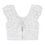 Fun & Fun Completo 2 Pezzi Top-Gonna Tinta Unita per Bambina FNCJSK00984 BIANCO FUN & FUN 
