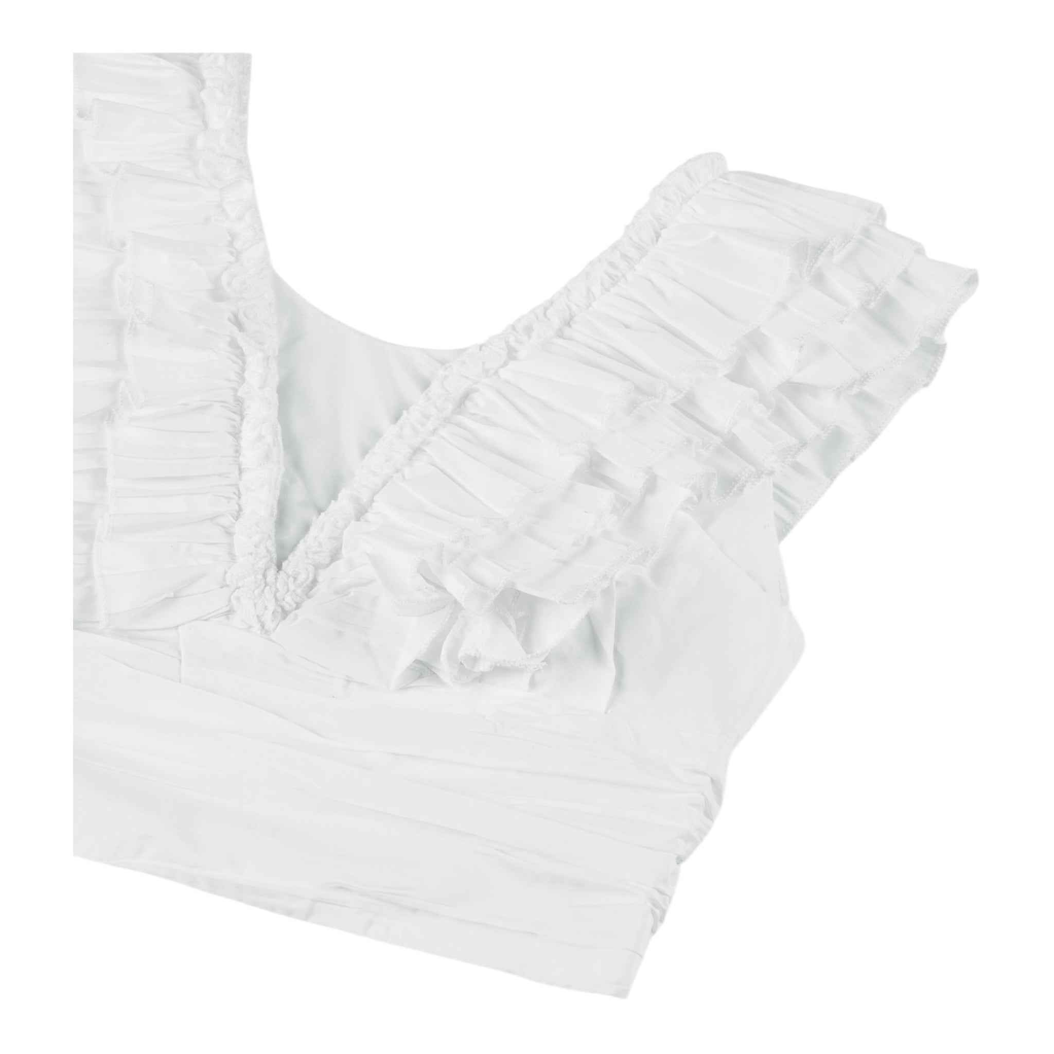 Fun & Fun Completo 2 Pezzi Top-Gonna Tinta Unita per Bambina FNCJSK00984 BIANCO FUN & FUN 