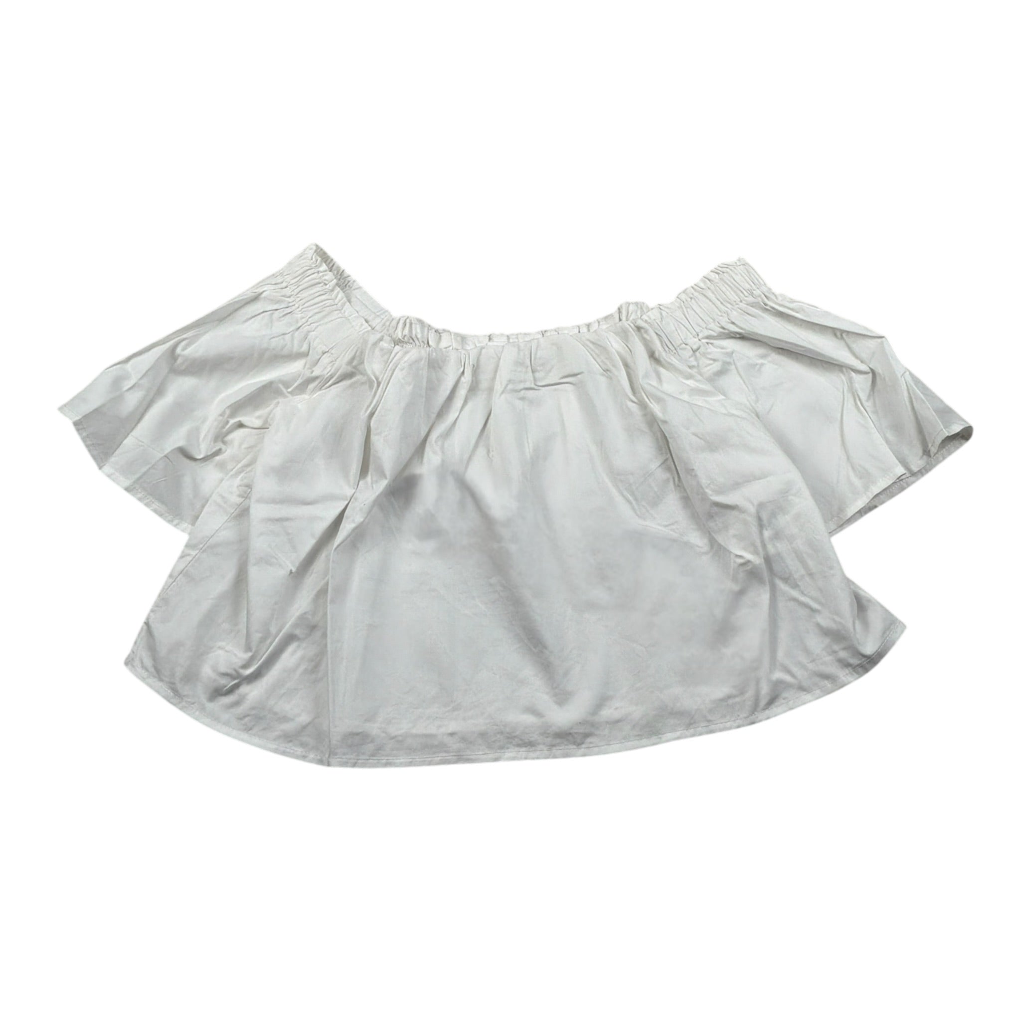 Fun & Fun Top Mezza Manica tinta unita Bianco per Bambina FNJSH11378 BIANCO FUN & FUN 