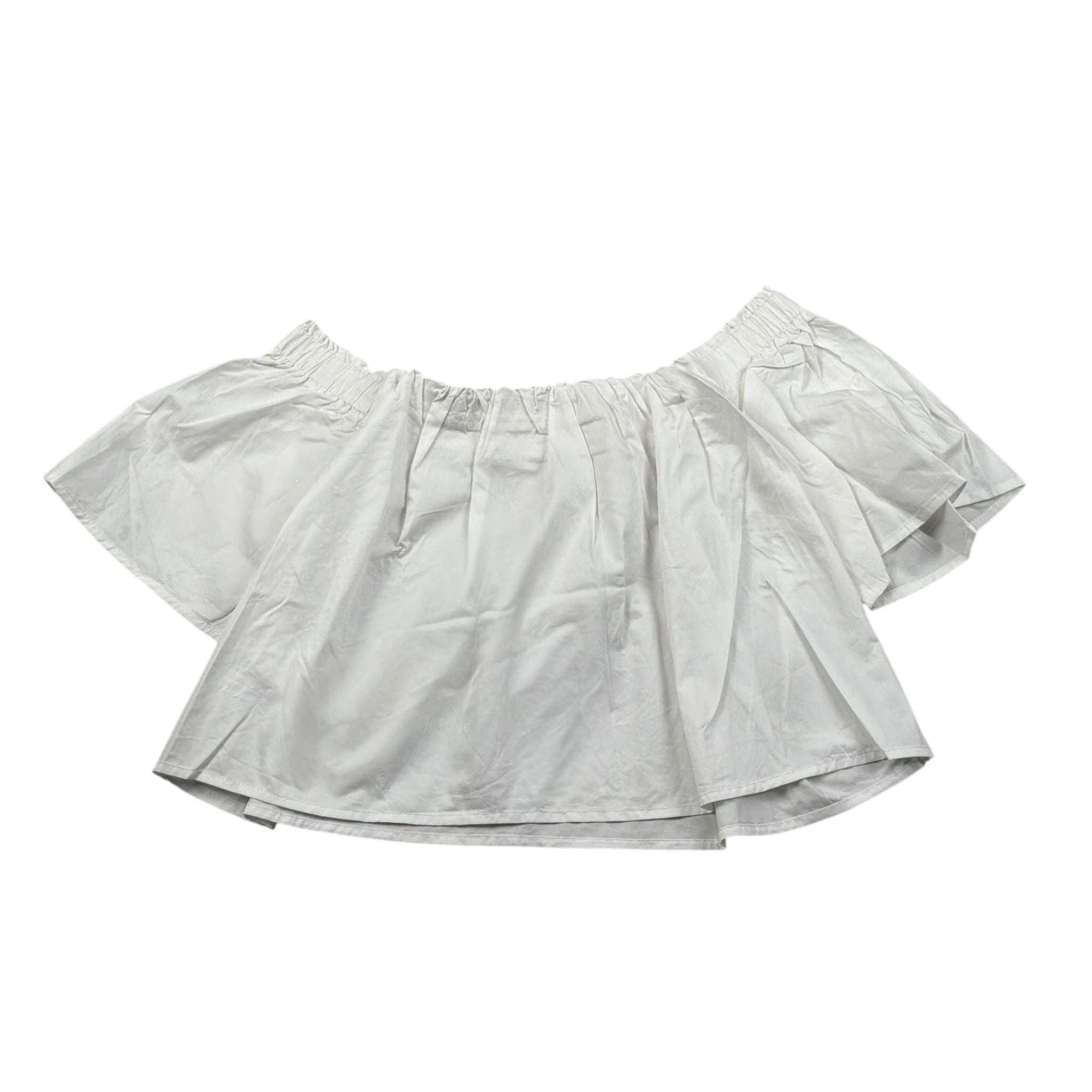 Fun & Fun Top Mezza Manica tinta unita Bianco per Bambina FNJSH11378 BIANCO FUN & FUN 