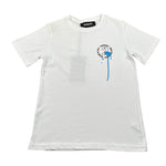 G2Firenze T-Shirt Girocollo tinta unita con Stampa Bianco per Bambino 00811 BIANCO G2FIRENZE 