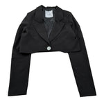 Gaelle Giacca tinta unita Modelo Crop Nero per Bambina 2745J0535 NERO GAELLE 