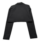Gaelle Giacca tinta unita Modelo Crop Nero per Bambina 2745J0535 NERO GAELLE 