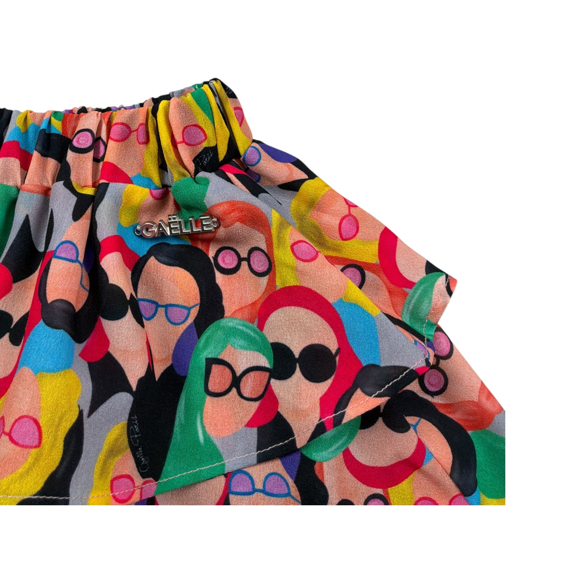 Gaelle Gonna Stampa Fantasia con Elastico In Vita Multicolor per Bambina 2746G00052 MULTICOLOR GAELLE 