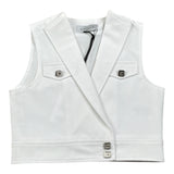 Gaelle Giacca Smanicata tinta unita Bianco per Bambina 2746JY00506 BIANCO GAELLE 