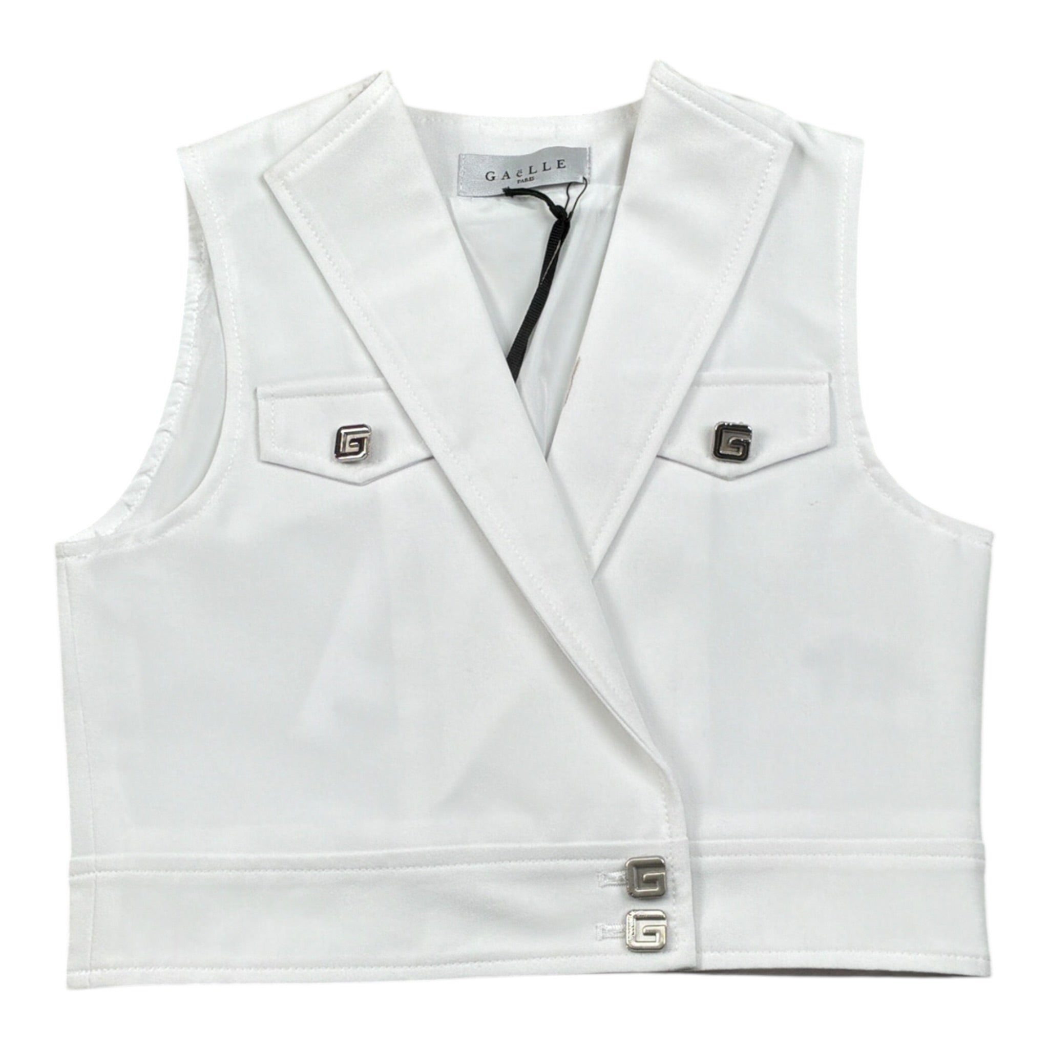 Gaelle Giacca Smanicata tinta unita Bianco per Bambina 2746JY00506 BIANCO GAELLE 