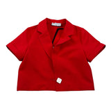 Gaelle Giacca tinta unita Mezza Manica Rosso per Bambina 2746JY00545 ROSSO GAELLE 