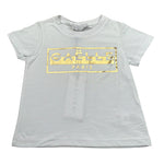 Gaelle T-Shirt Girocollo tinta unita con Stampa Bianco per Bambina 2746M0710 BIANCO GAELLE 