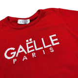 Gaelle T-Shirt In Maglia tinta unita con Stampa Rosso per Bambina 2746MWY00495 ROSSO GAELLE 