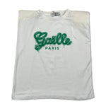Gaelle T-Shirt Girocollo Tinta Unita con Logo per Bambina 2746MY00004 BIANCO/VERDE GAELLE 