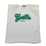 Gaelle T-Shirt Girocollo Tinta Unita con Logo per Bambina 2746MY00004 BIANCO/VERDE GAELLE 