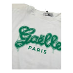 Gaelle T-Shirt Girocollo Tinta Unita con Logo per Bambina 2746MY00004 BIANCO/VERDE GAELLE 
