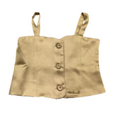 Gaelle Top Tinta Unita Bretelline per Bambina 2746T00365 ORO GAELLE 