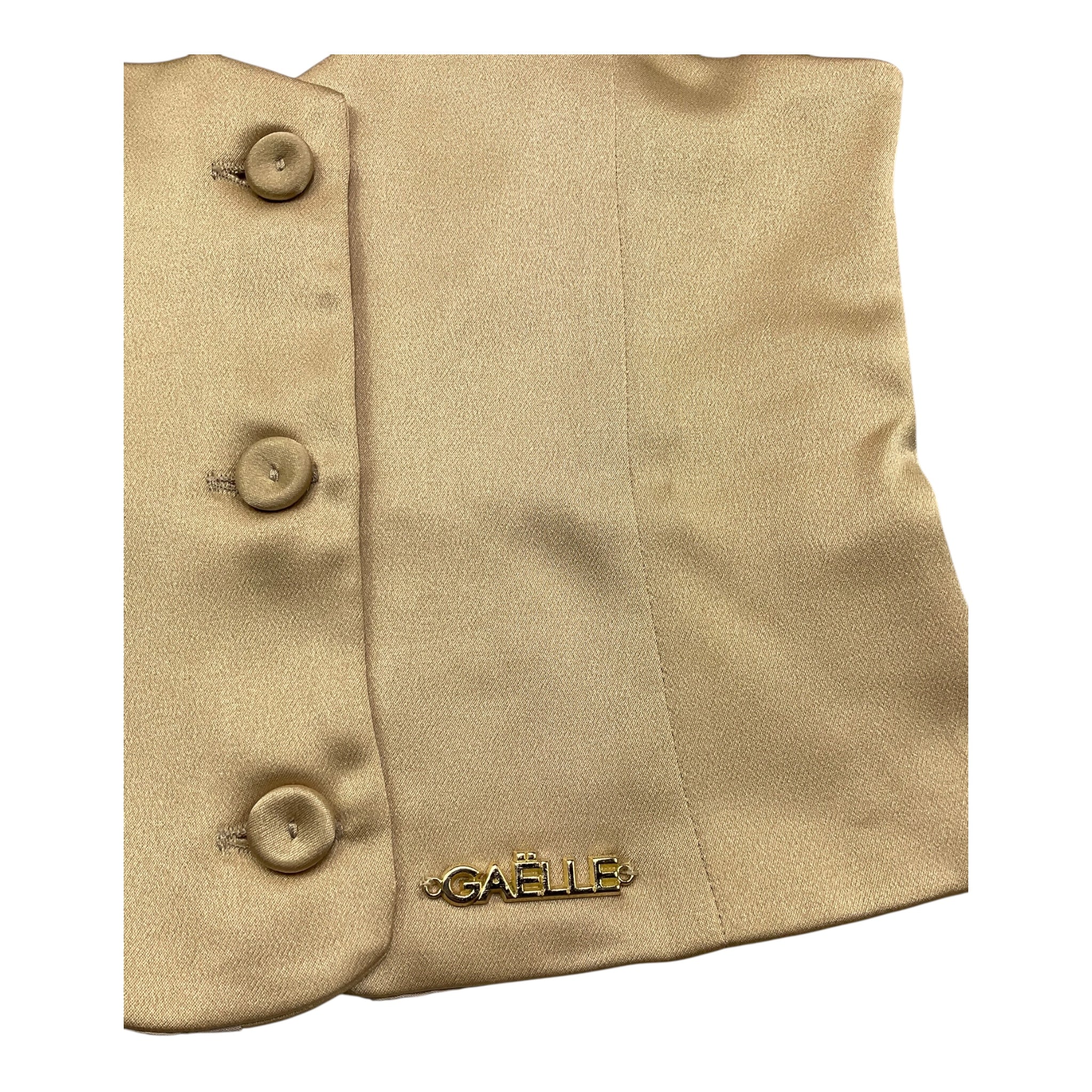 Gaelle Top Tinta Unita Bretelline per Bambina 2746T00365 ORO GAELLE 