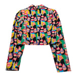 Gaelle Giacca Modello Crop Stampa Fantasia Multicolor per Bambina JY00037 MULTICOLOR GAELLE 
