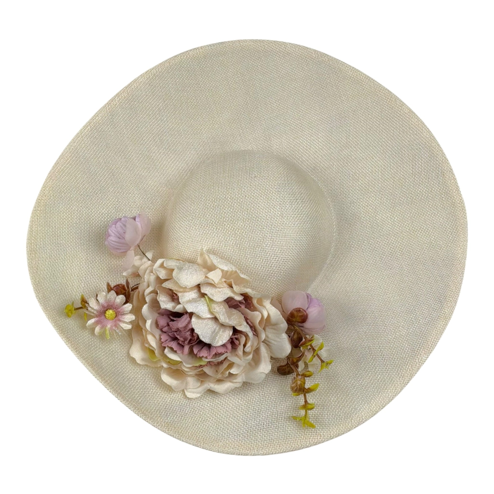Les Gamins Cappello Tinta Unita con Applicazioni per Bambina 707020 BEIGE LES GAMINS 