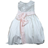 Gai Mattiolo Abito Cerimonia Tinta Unita Giromanica per Bambina GM150143R BIANCO GAI MATTIOLO 
